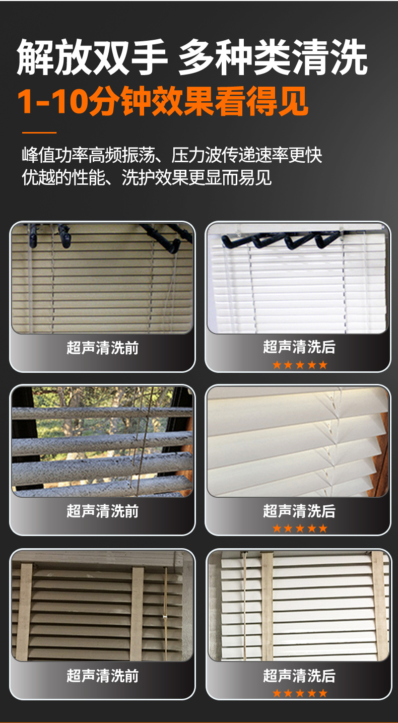 冠博仕GE3616B專業百葉窗超聲波清洗機 | 160L/1800W | 支持定制
